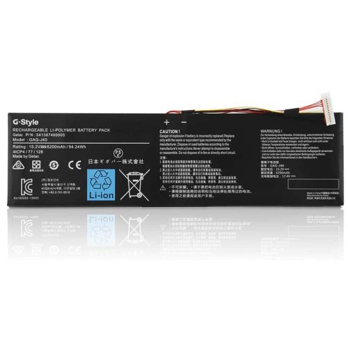 Original 6200mAh 94.24Wh 8 Celle Gateway Aero 14 K7 Batteri