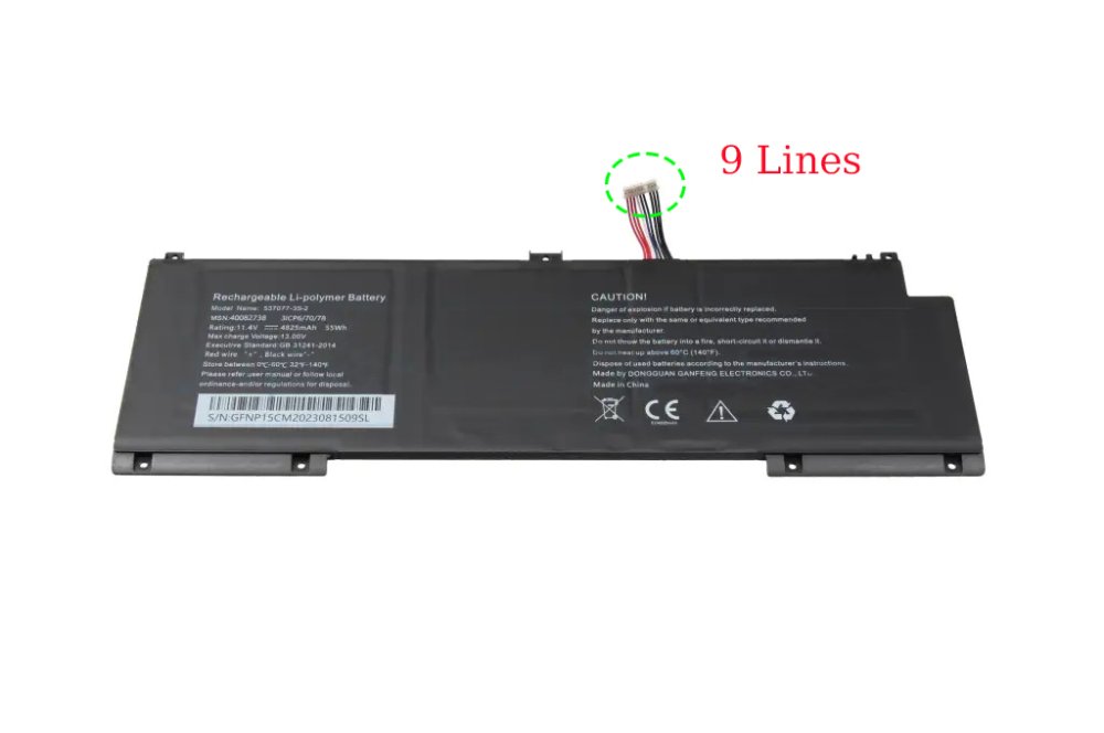 Batteri Medion 537077-3S-2 4825mAh 55Wh