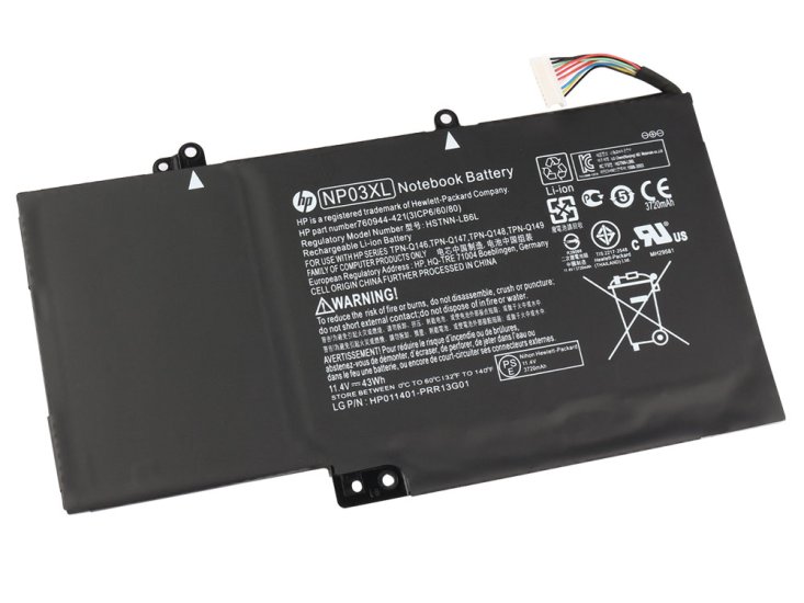 43Whr HP Pavilion x360 - 13-a205ne 13-a200nw Batteri - Trykk på bildet for å lukke