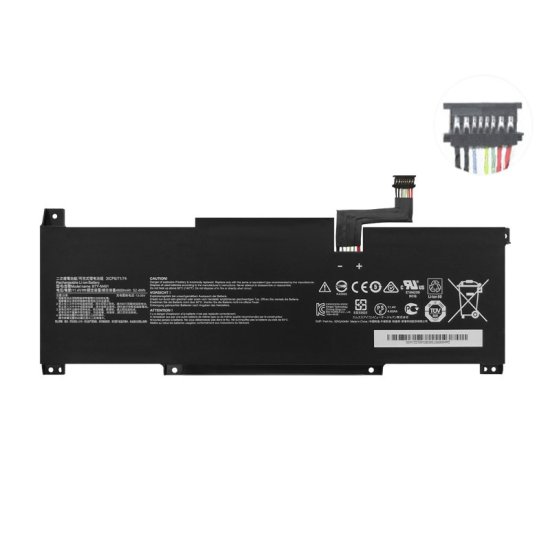 11.4V 4600mAh 52.4Wh Batteri till MSI Stealth 15M A11SDK-081FR - Trykk på bildet for å lukke