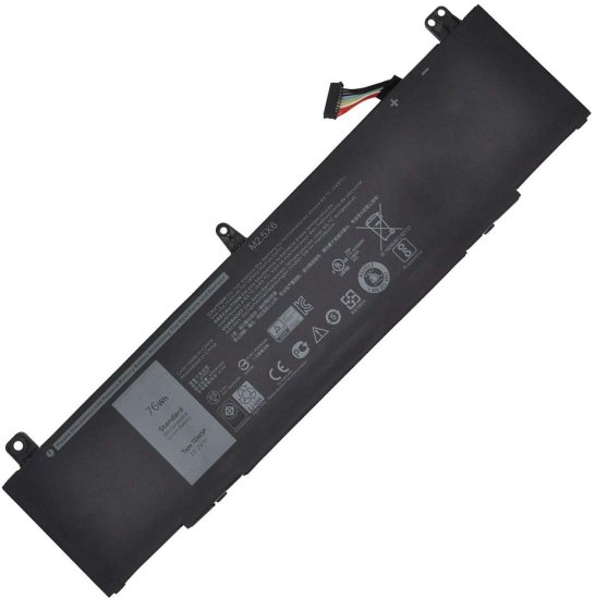 5000mAh 76Wh 4 Celle Dell Alienware 13 ALW13C-D2503S Batteri - Trykk på bildet for å lukke