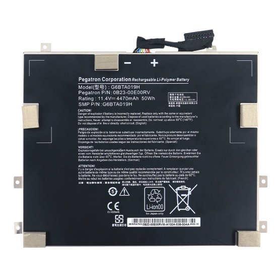 11.4V 4470mAh Batteri till Wacom Cintiq Companion 2 - Trykk på bildet for å lukke