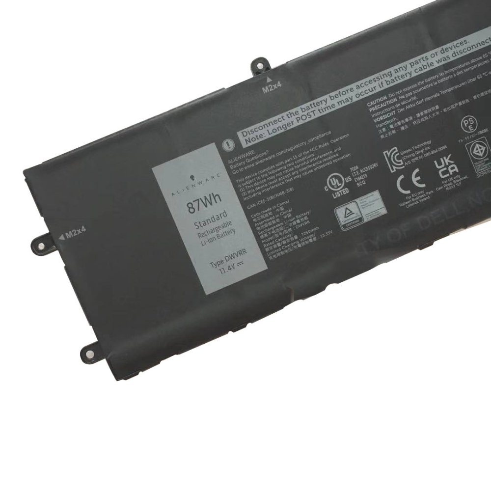 7250mAh 87Wh Batteri till Dell Inspiron 7620 2n1 P119F P119F001