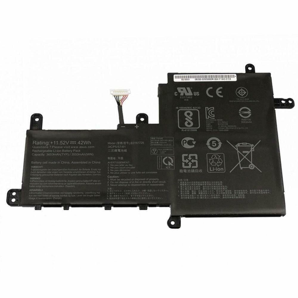 3653mAh 42Wh 3 Celle Asus S530FN-78AM5CB4 S530FN-BQ255T Batteri