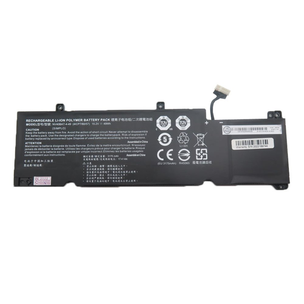 3175mAh 49Wh 3 Celle Batteri till Gaming Guru Heart GTX1650TI (NV40MZ)