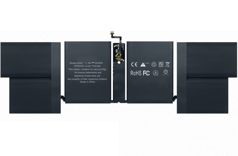 11.45V 8700mAh 99.6Wh Batteri till Apple MacBook Pro 16-inch 2021 MK1F3KN/A