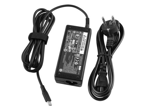 Original 45W USB-C HP Chromebook 13 G1 AC Adapter Lader