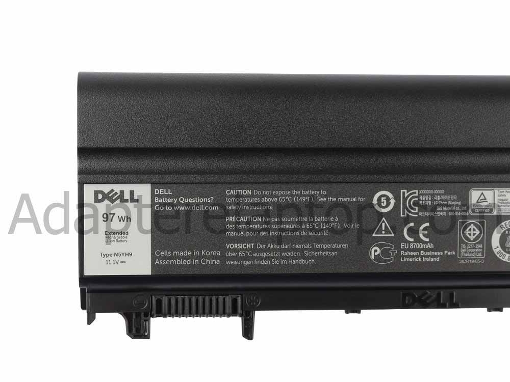 97Wh 9 Celle Dell N5YH9 Batteri