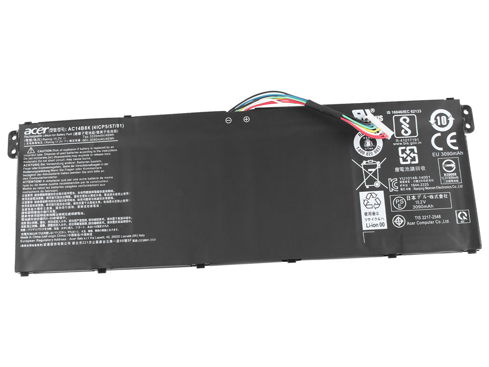 Original 3220mAh 48Wh 4 Celle Acer Aspire 7 A717-71G-721V Batteri