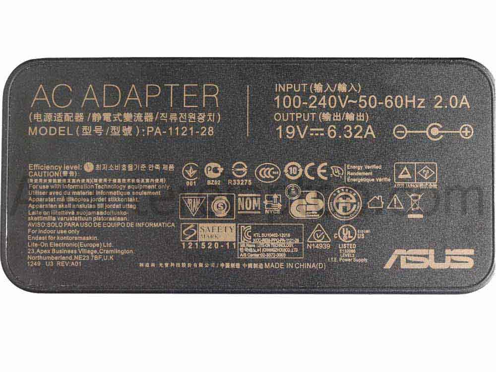 Original 120W AC Adapter Lader Asus N501VW