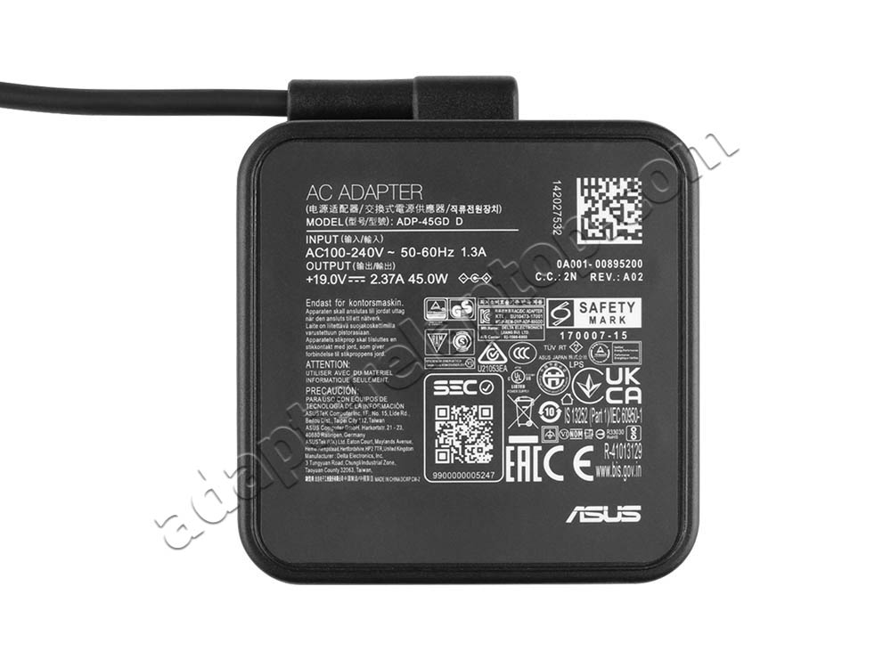 Original 45W Asus F540UA-DM304T AC Adapter Lader + kabel