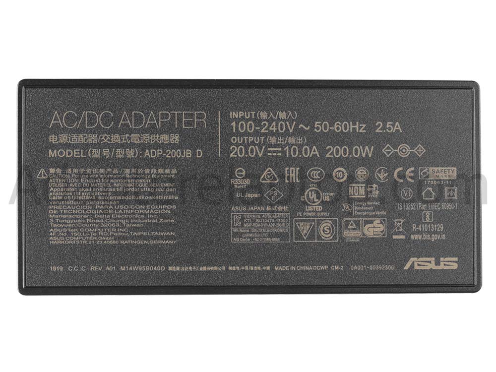 Original 200W AC Adapter Lader Asus TUF Gaming F15 FX506HM-HN178R