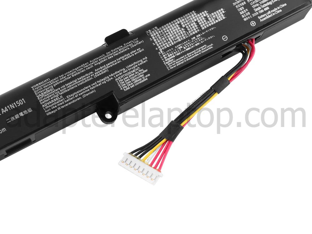 Original 48Wh 3200mAh 4-Celle Asus ROG GL752VW-T4065D Batteri
