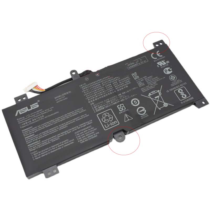 Original 4335mAh Batteri for Asus Rog Strix Scar II GL704GW-EV004T