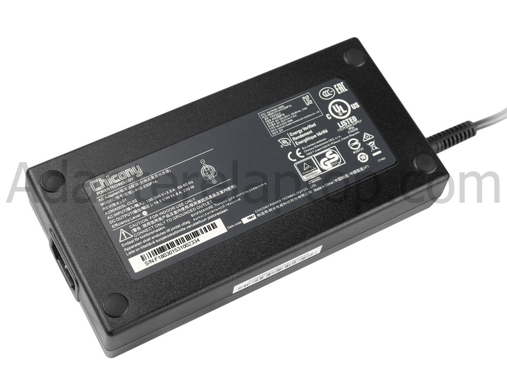 230W MSI GT76 Titan DT 10SGS-042ES AC Adapter Lader