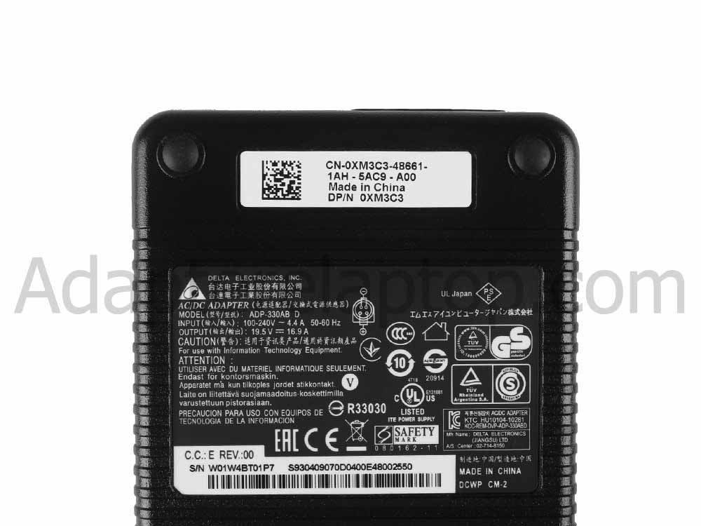 330W MSI Trident 3 7RB-074EU AC Adapter Lader + Gratis kabel