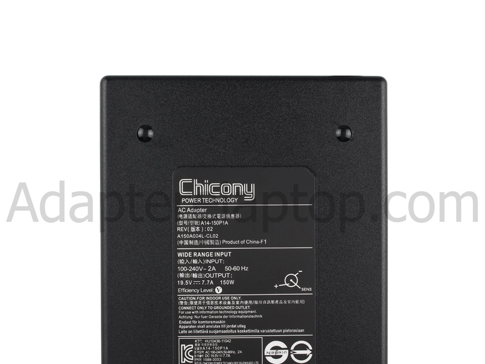 Original 150W Slim Fujitsu Amilo Xi 1546 Reg.No. P72IA0 AC Adapter Lader