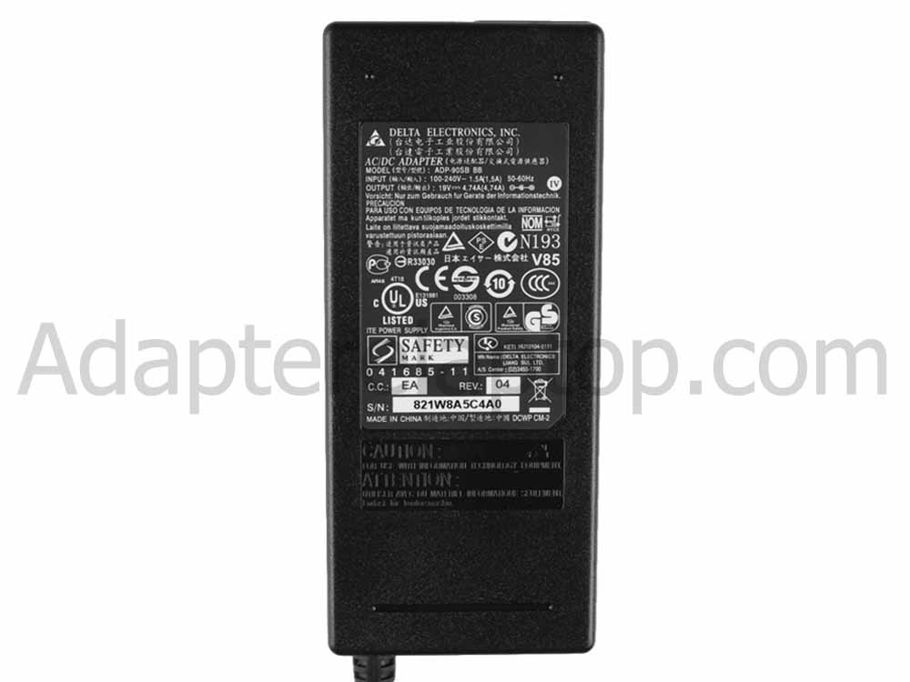 19V 4.74A 90W AC Adapter Lader Clevo W150HR W271CZ