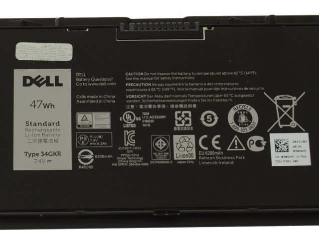 47Whr 4 Celle Dell 909H5 F38HT PFXCR G95J5 Batteri
