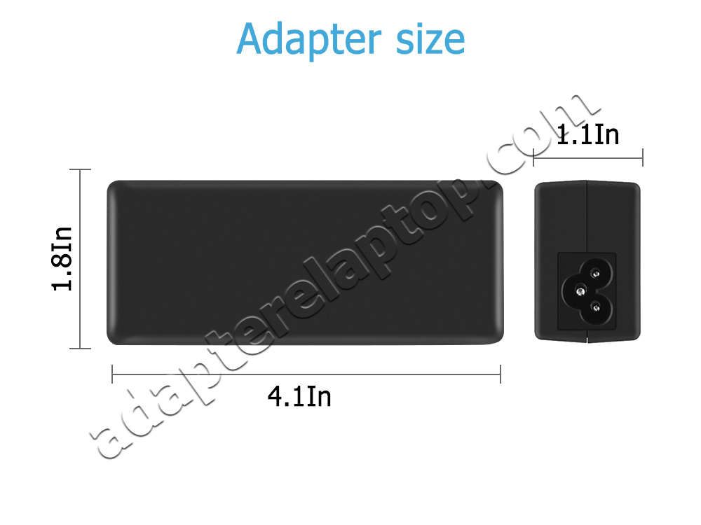 65W Dell Latitude 3400 i3-8145U AC Adapter Lader
