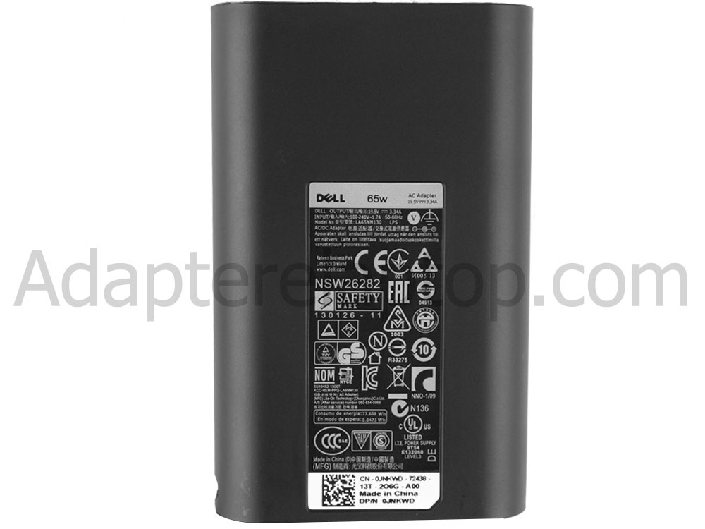 Original 65W Dell S2418H Monitor AC Adapter Lader