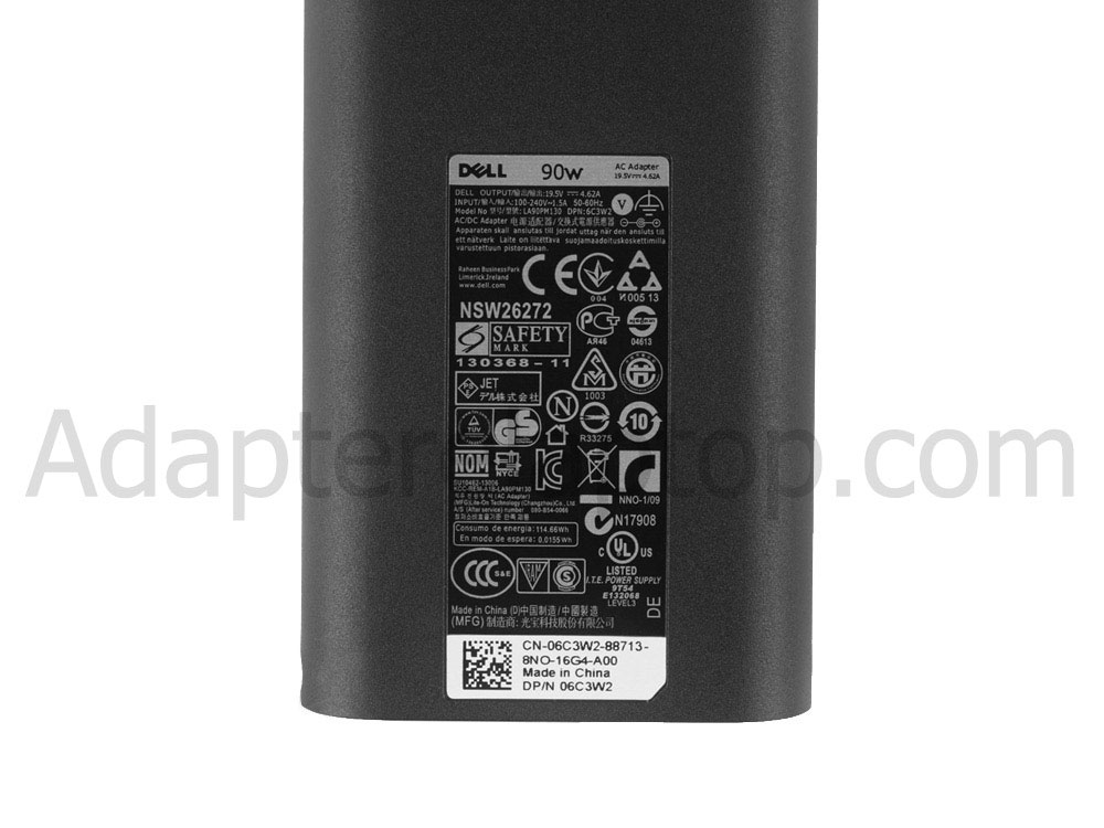Original 90w Dell Precision 3541-85XD6 AC Adapter Lader
