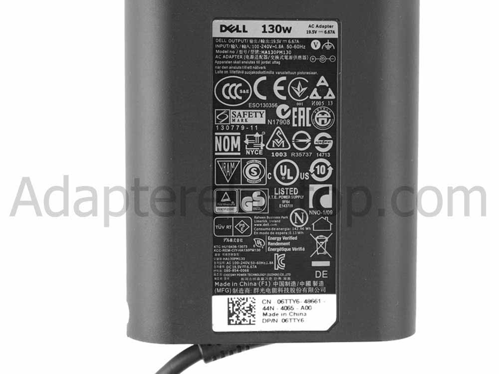 130W Dell Alienware m17 R2-6111 AC Adapter Lader