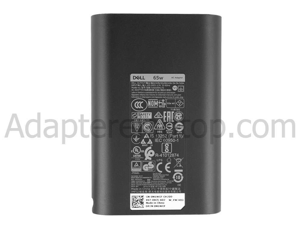 Original 65W USB-C Dell Latitude 3550 2024 AC Adapter Lader + kabel