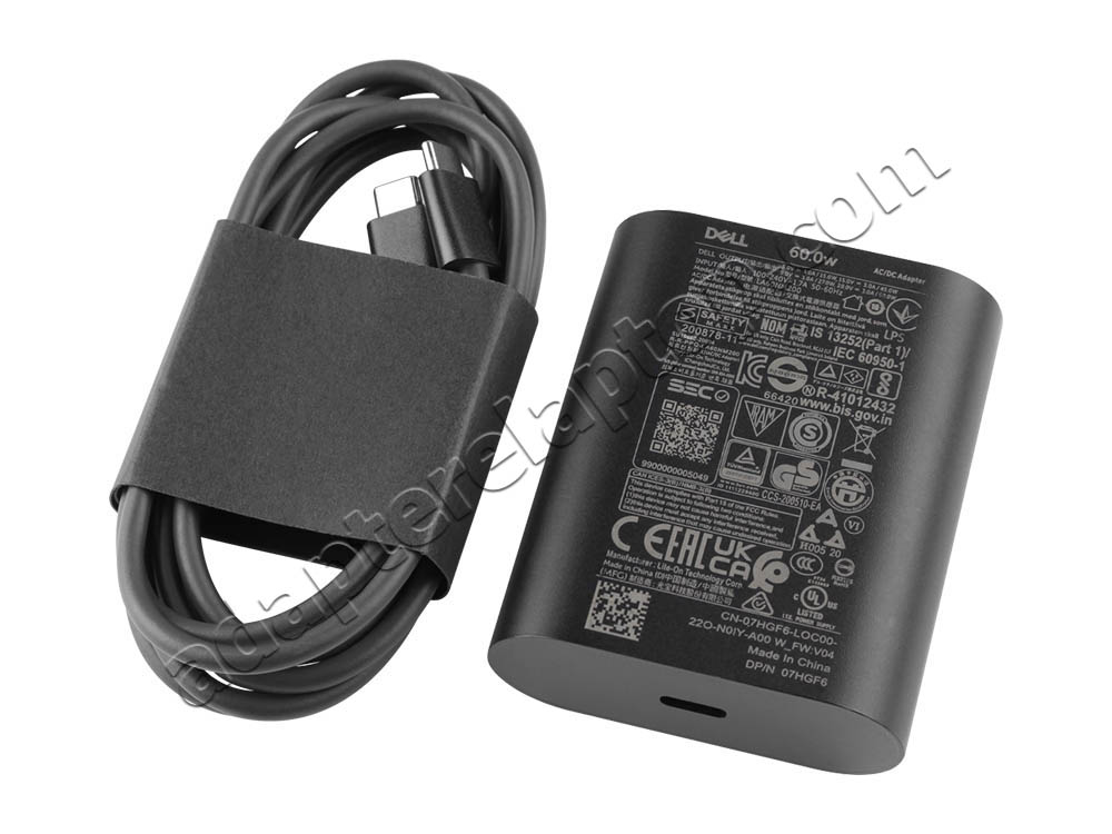 Original 60W USB-C Dell Latitude 3450 2024 AC Adapter Lader + kabel