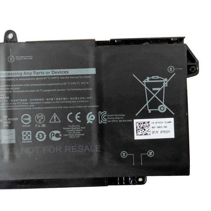 Original 4145mAh 63Wh 4 Celle Batteri til Dell Latitude 7420