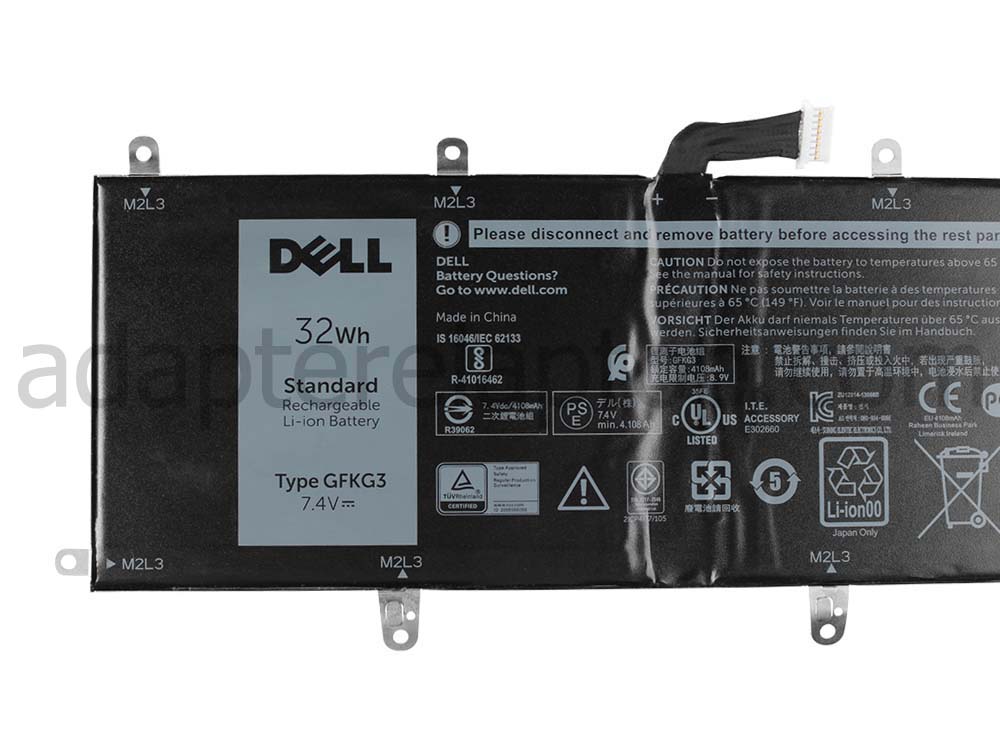 9 Celle 32Wh Dell GFKG3 0GFKG3 WH96V VN25R Batteri