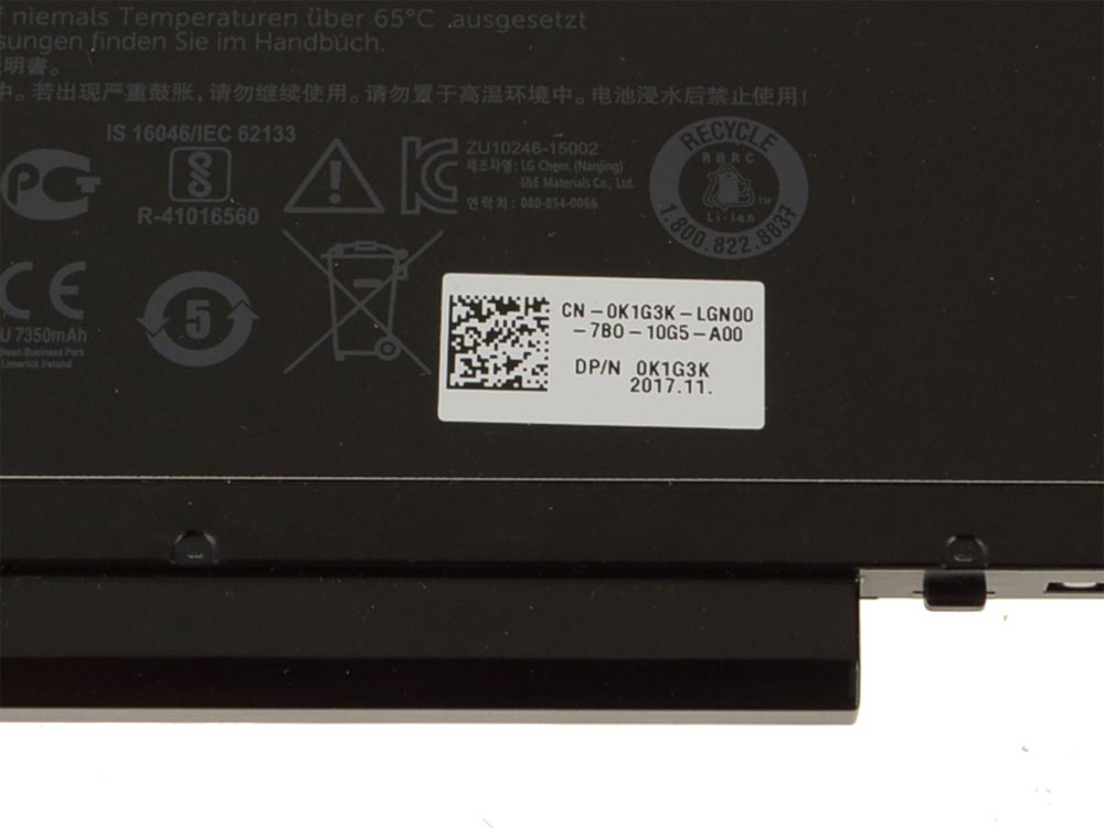 84Wh 6 Celle Dell Latitude E5570-CM051 Batteri