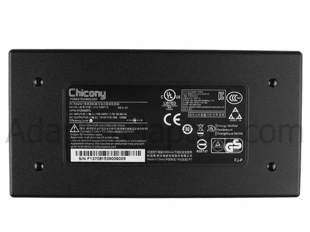 120W Clevo 6-51-W8602-020 AC Adapter Lader + Gratis kabel
