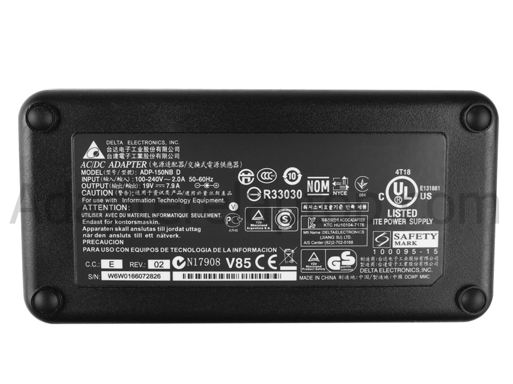 150W PA3413U-1ACA toshiba P30 AC Adapter Lader