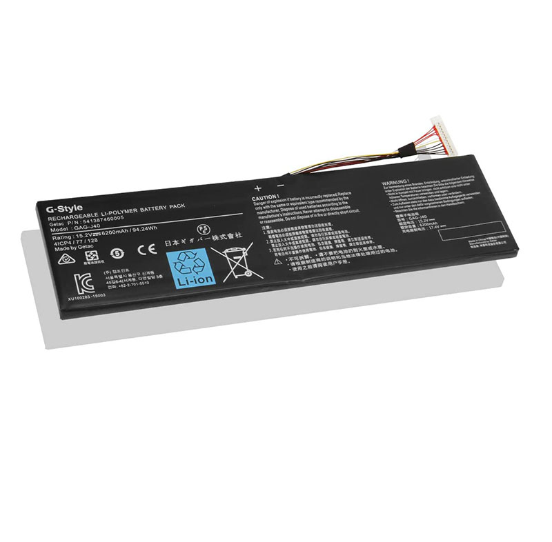 Original 6200mAh 94.24Wh 8 Celle Gateway Aero 14 K7 Batteri