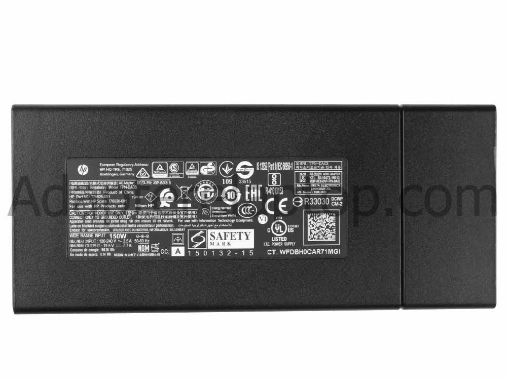 Original 150W AC Adapter Lader HP Pavilion 17-ab204nl 1AN61EA