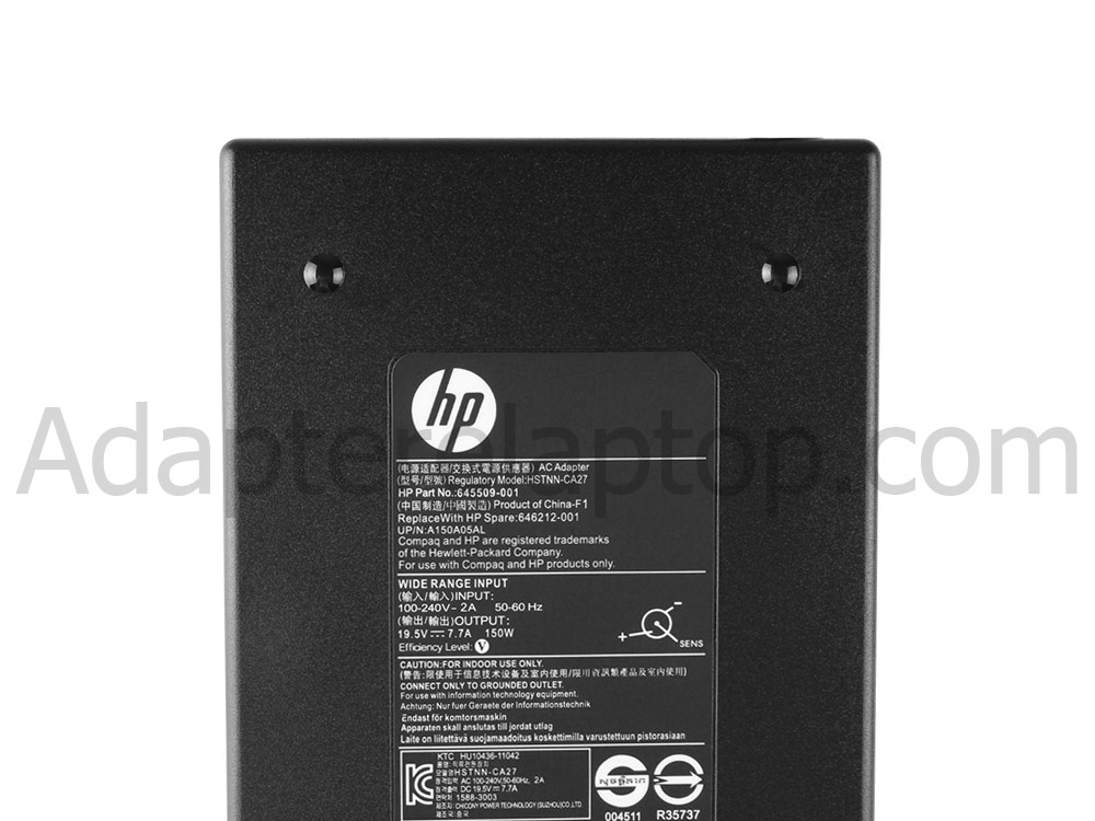Original 150W HP Pavilion 27-r071ns All-in-One AC Adapter Lader + Gratis kabel