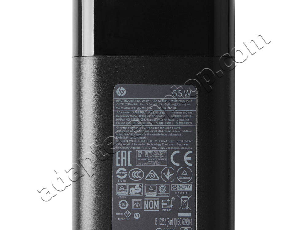 65W HP Spectre x360 13-aw0015ng 13-aw0219tu AC Adapter Lader