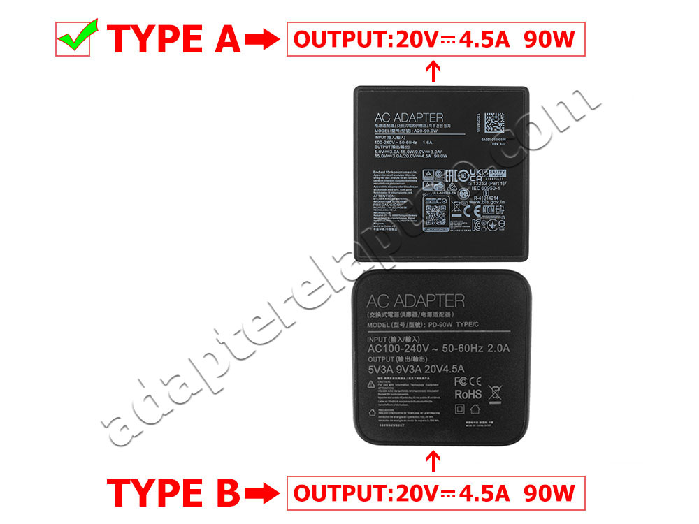 90W USB-C HP Spectre x360 13-aw0019tu 13-aw0320ng AC Adapter Lader