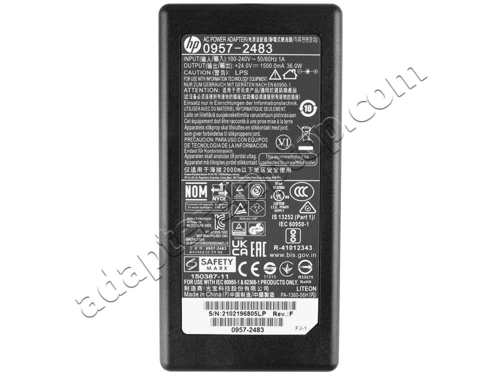 36W HP Scanjet 5530C 5500C 5550C 5590 5590P Scanner AC Adapter Lader