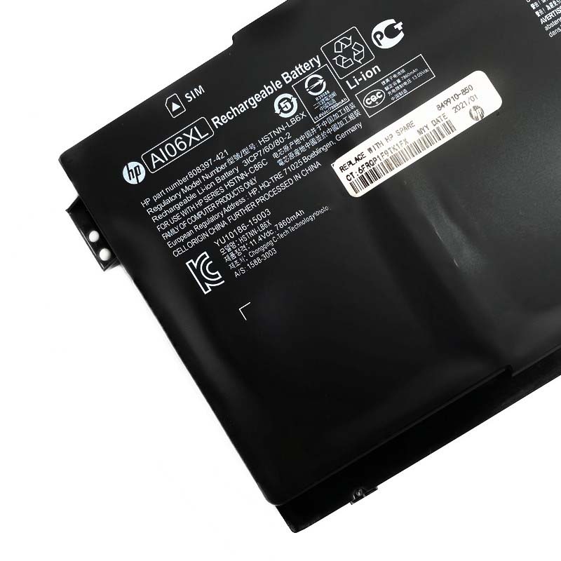Original 7860mAh 96Wh 6 Celle Batteri till HP ZBook 17 G3 W3H82UP