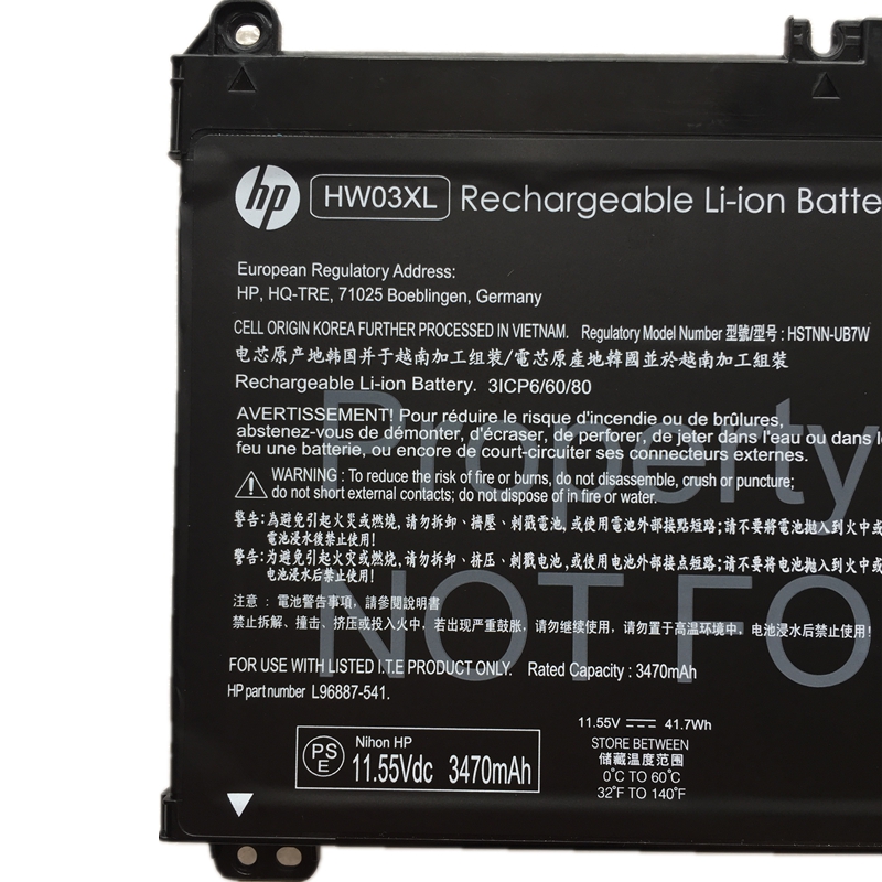 Original 3440mAh 41.04Wh Batteri till HP 17-CN3004CA