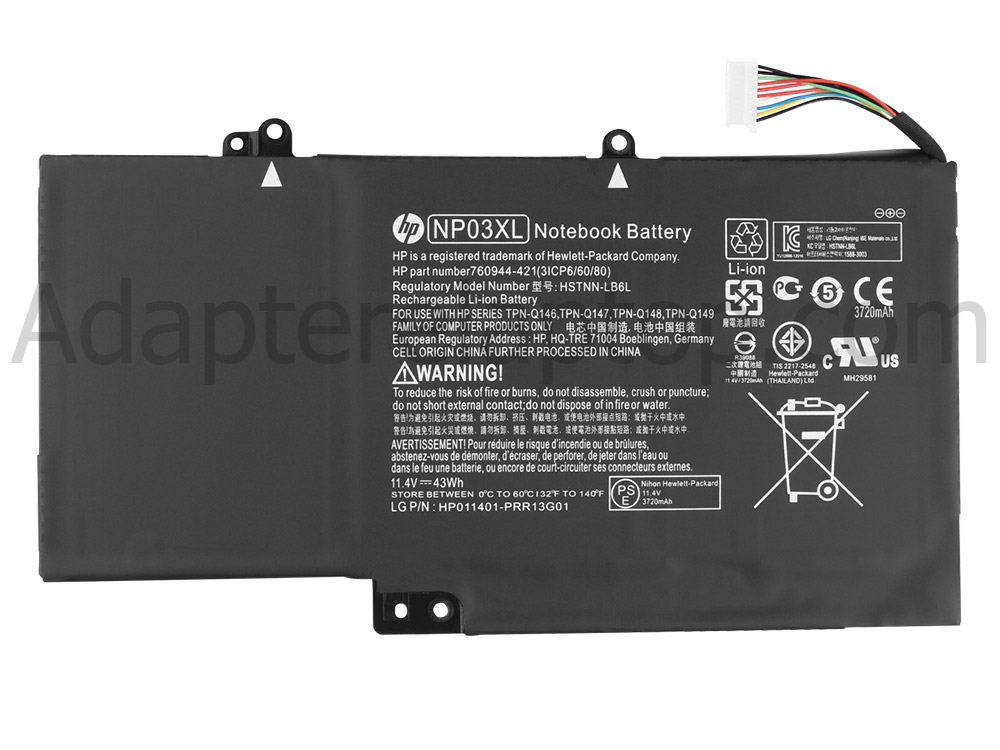 43Whr HP Pavilion x360 - 13-a205ne 13-a200nw Batteri