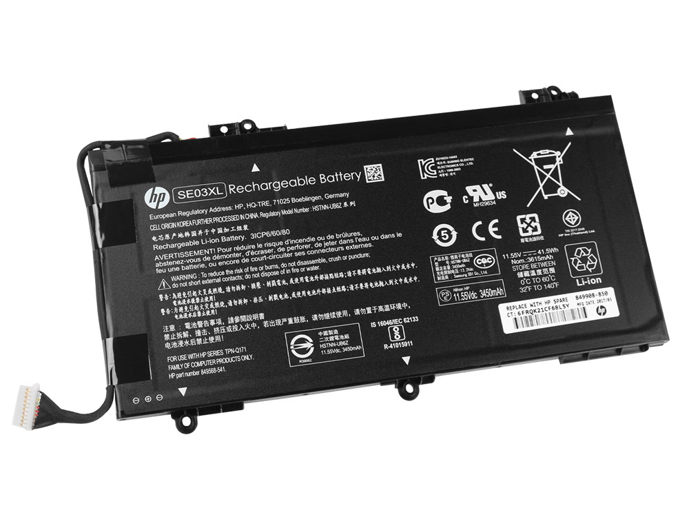 41.5Wh 3450mAh 3 Celle HP Pavilion 14-al171ng 14-al171no Batteri