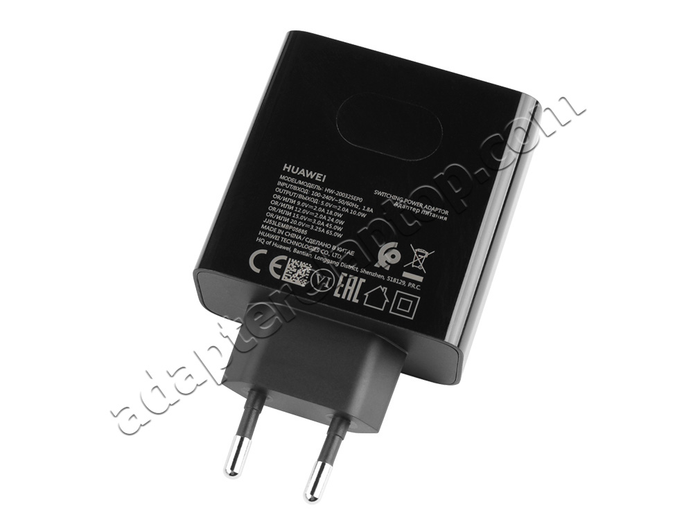Original 65W USB-C Huawei HW-200325EP0 AC Adapter Lader