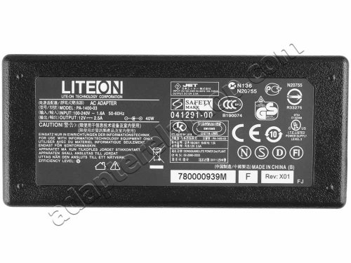 40W Lenco DVP-938 X2 tragbarer DVD-Player AC Adapter Lader