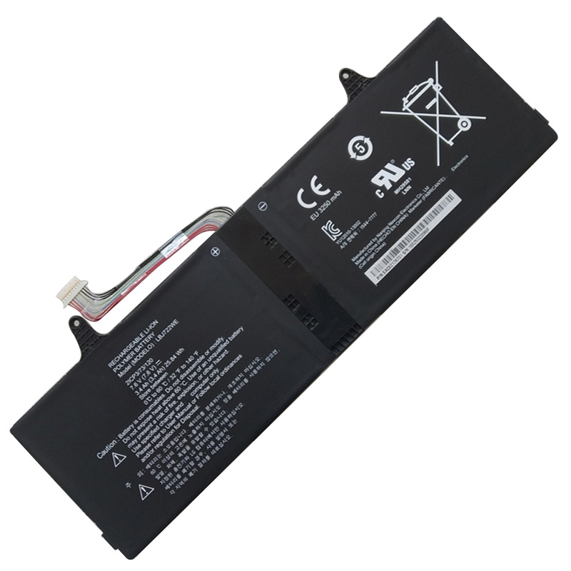 7.6V 3400mAh 25.84Wh Batteri till LG 15U340-E