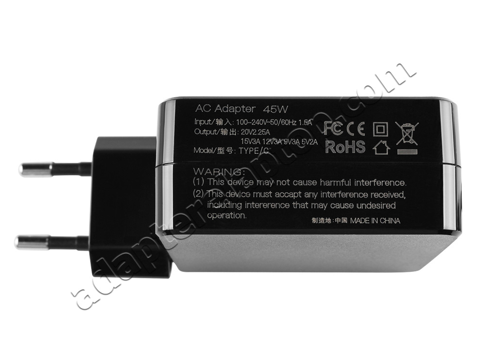 45w Lenovo ThinkPad T580 20L9003JUS AC Adapter Lader