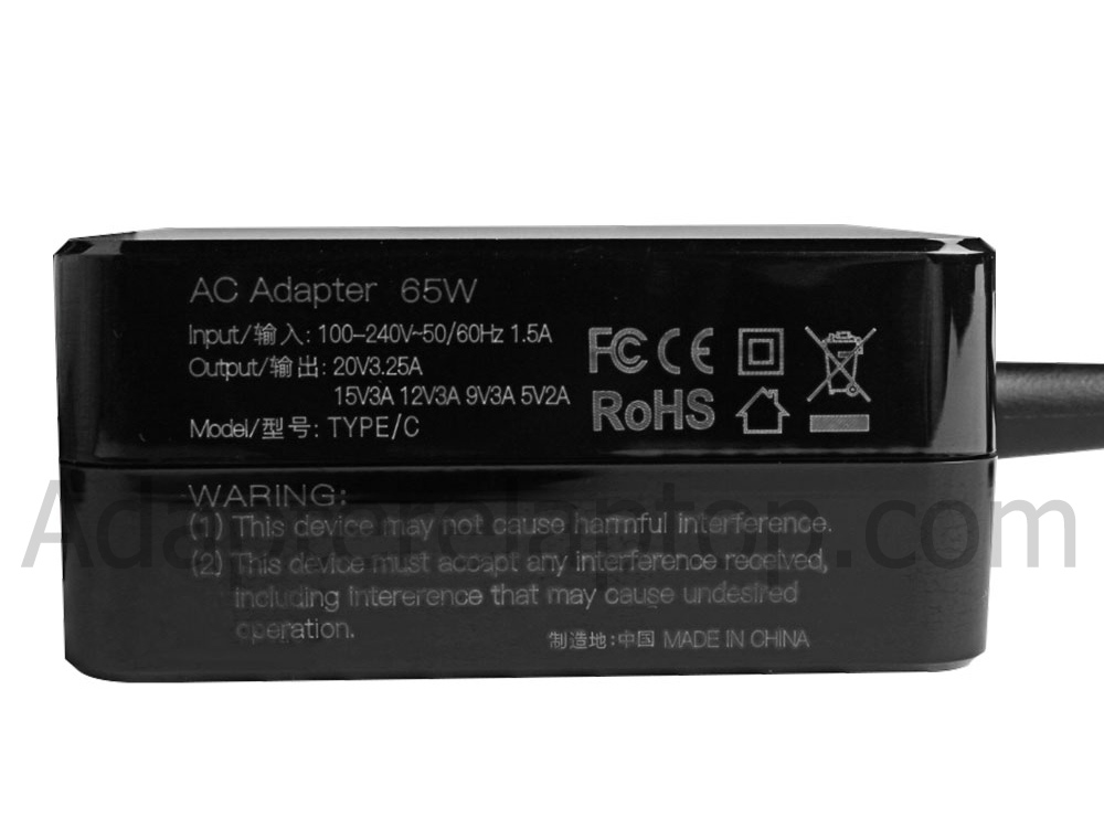 65W USB-C Lenovo ThinkPad T14 Gen 1 Intel 20S1 AC Adapter Lader