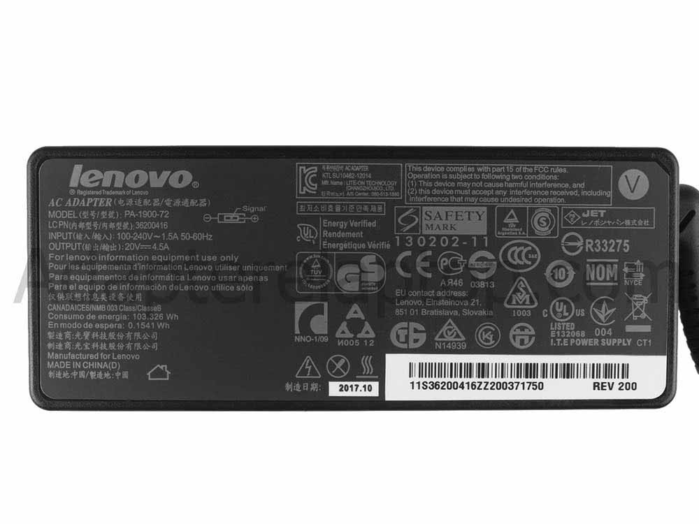 Original 90W Lenovo USB-C Universal Business Dock 40B3 AC Adapter Lader
